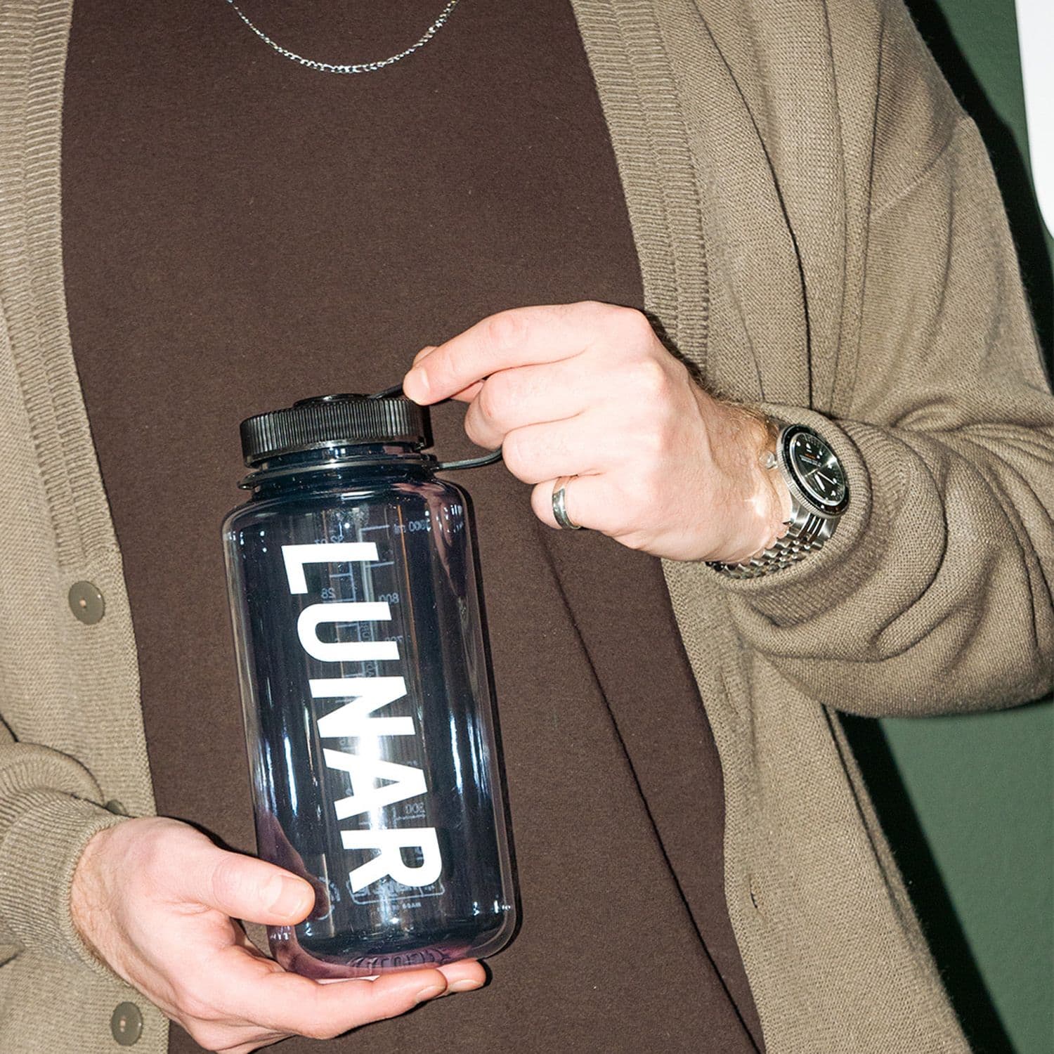 Nalgene drikkedunk med bred hals – eksempel på drikkedunk med logo